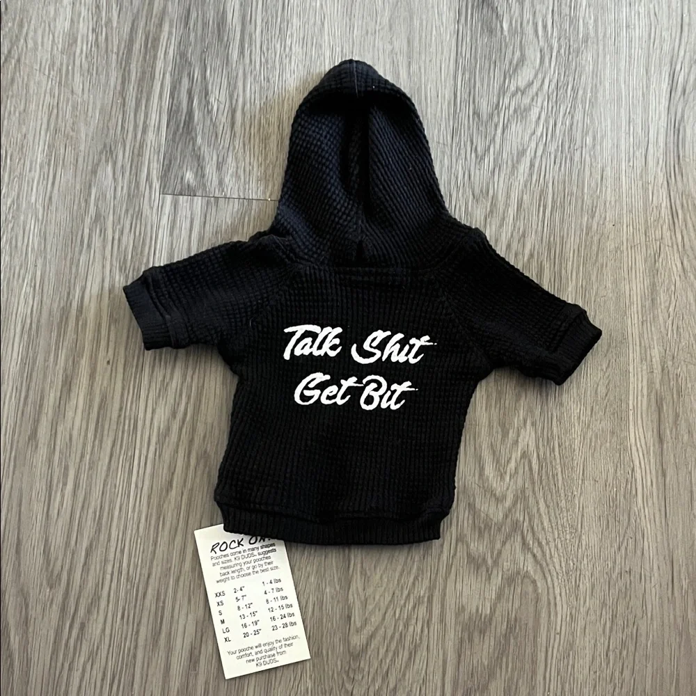Black pet Hoodie by k9 duds
